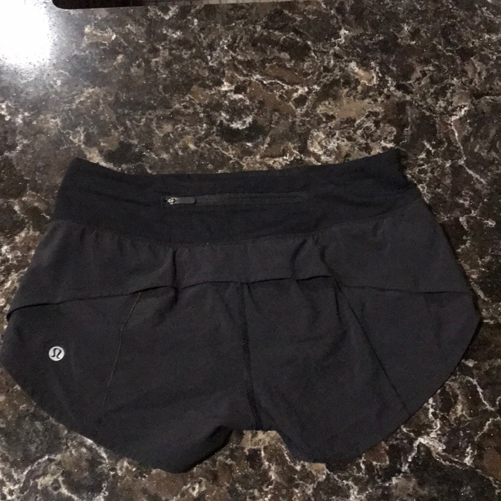 Worn once black Lululemon shorts size 2